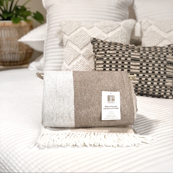 Texteis Penedo Fine Linen Bohemian Throw Blanket - Picture 2 of 8